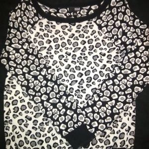 a.n.a black and white animal print sweater